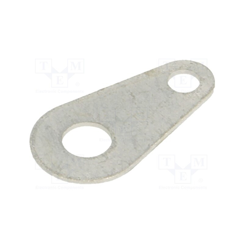 20 pcs : 7328 - Tip: solder lug ring, 0.38mm, M3, Ø: 3.1mm, soldering, screw, brass