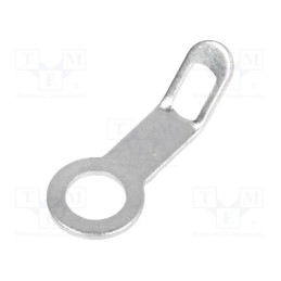 50 pcs : 73-2803-11/0030 - Tip: solder lug ring, 0.5mm, M3, Ø: 3.2mm, screw, angled 45°