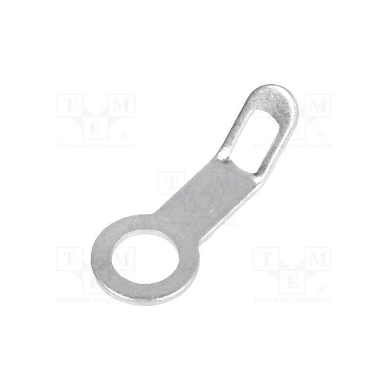 50 pcs : 73-2803-11/0030 - Tip: solder lug ring, 0.5mm, M3, Ø: 3.2mm, screw, angled 45°