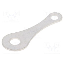 20 pcs : 7331 - Tip: solder lug ring, 0.5mm, M3, Ø: 3.1mm, soldering, screw, brass