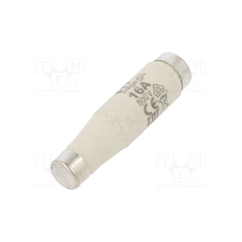10 pcs : 2311405 - Fuse: fuse, gG, 16A, 500VAC, 500VDC, ceramic, DI, D
