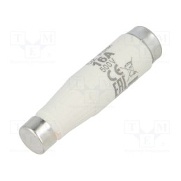 10 pcs : 2311105 - Fuse: fuse, quick blow, 16A, 500VAC, 500VDC, ceramic, DI, D
