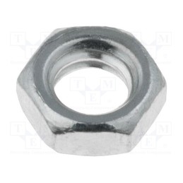 100 pcs : 9603 - Nut, hexagonal, UNC 8-32, 32, steel, Plating: zinc, Thread: inch