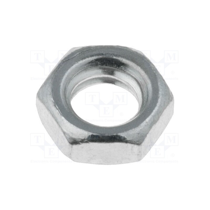 100 pcs : 9603 - Nut, hexagonal, UNC 8-32, 32, steel, Plating: zinc, Thread: inch