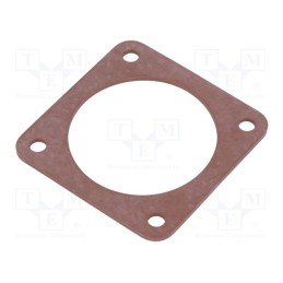 10 pcs : 733818002 CM 02 D 20 - Socket gasket, CM, IP67, size 20, flange (4 holes)