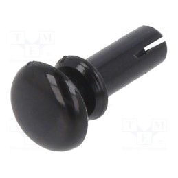 50 pcs : 8G4013.0X6.0B - Rivet, polyamide, L.rivet: 7.5mm, Panel cutout diam: 3.1mm, black