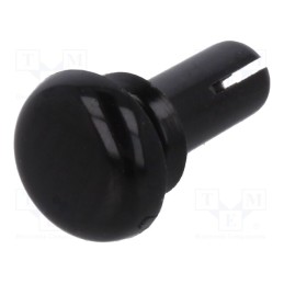 50 pcs : 8G401V20071 - Rivet, polyamide, L.rivet: 6.5mm, Panel cutout diam: 3.1mm, black