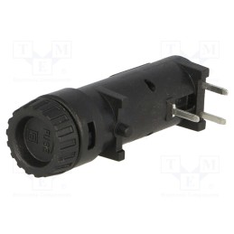 10 pcs : 3101.0055 - Fuse holder, cylindrical fuses, THT, 5x20mm, -40÷85°C, 10A, black
