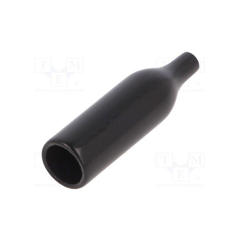 10 pcs : 12932 - Cover, cylindrical fuses, black, UL94V-0, Mat: PVC