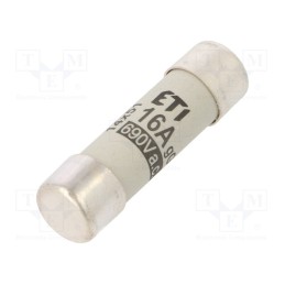 10 pcs : 2630009 - Fuse: fuse, gG, 16A, 690VAC, cylindrical,industrial, 14x51mm