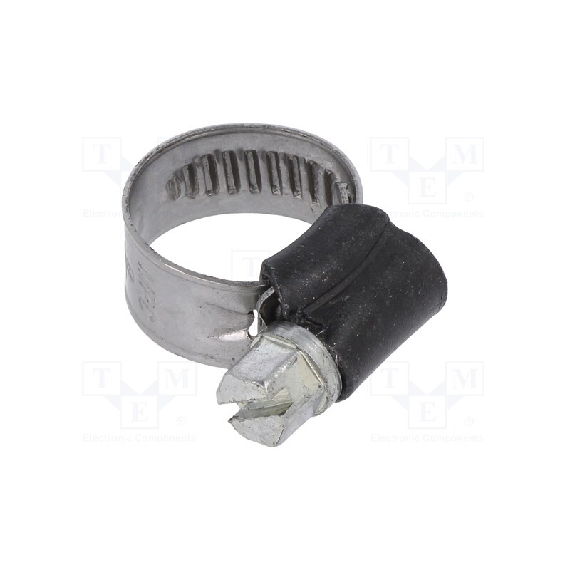 10 pcs : ST008 - Worm gear clamp, W: 9mm, Clamping: 8÷14mm, steel, ST, W1, DIN 3017