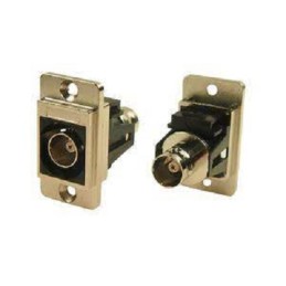 1 pcs - RS PRO, jack Panel Mount BNC Connector, 75Ω, Cable Termination, Straight Body
