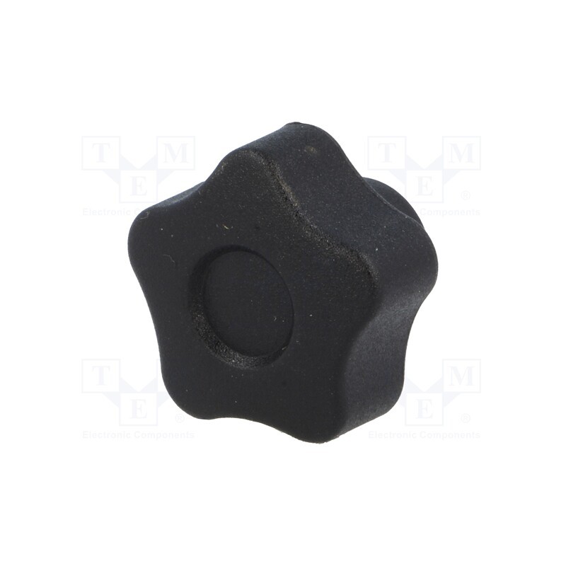 10 pcs : VCT.25 B-M5 - Knob, Ø: 25mm, Int.thread: M5, 10mm, H: 19mm, technopolymer PA