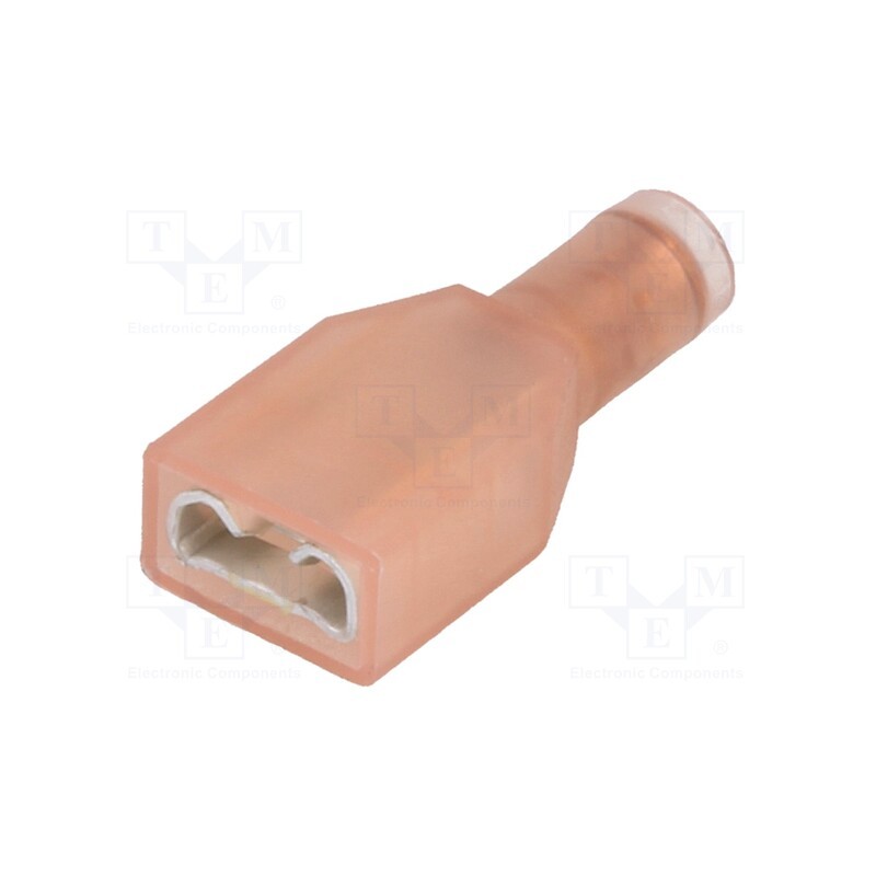 10 pcs : 735278 - Terminal: flat, 6.3mm, 0.8mm, female, 1÷1.5mm2, crimped, for cable