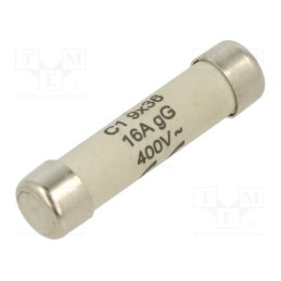 10 pcs : L936C1-16 - Fuse: fuse, gG, 16A, 400VAC, cylindrical,industrial, 9x36mm