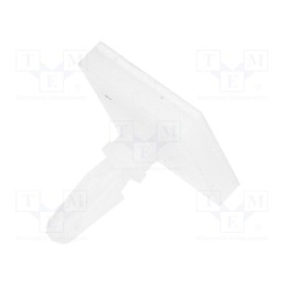 50 pcs : LCBSBM-4-01A2 - Self-adhesive holder, polyamide, L: 6.4mm, Ø2: 3.18mm