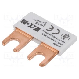 10 pcs : EVG-1PHAS/2MODUL - Busbar, 10mm2, Poles: 1, Urated: 240V,415V, Usurge rated: 4kV, fork