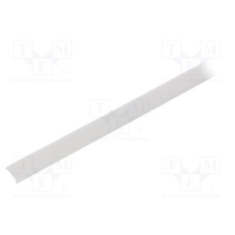 10 pcs : B17179F_1 - Cover for LED profiles, white, 1m, KA-T-11, push-in