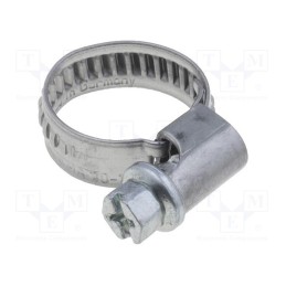 10 pcs : 52003130 - Worm gear clamp, 10÷16mm, steel, Plating: zinc