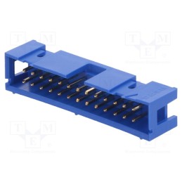 10 pcs : 75869-305LF - Socket, IDC, male, PIN: 26, straight, THT, gold-plated, 2.54mm, blue