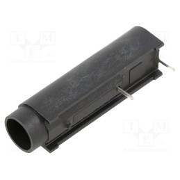 10 pcs : 31.3573 - Fuse holder, cylindrical fuses, THT, -40÷85°C, 10A, UL94V-0, black