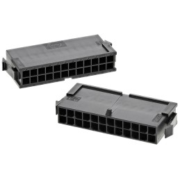 5 pcs - Molex, Micro-Fit 3.0 Male Connector Housing, 3mm Pitch, 24 Way, 2 Row