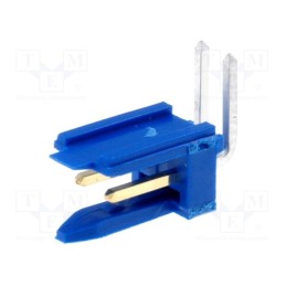 10 pcs : 76382-302LF - Socket, wire-board, male, PIN: 2, 2.54mm, THT, Dubox®, 3A, Layout: 1x2