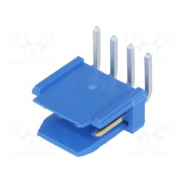 10 pcs : 76382-304LF - Socket, wire-board, male, PIN: 4, 2.54mm, THT, Dubox®, 3A, Layout: 1x4