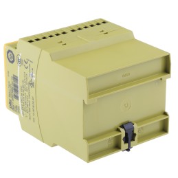 1 pcs - Pilz Dual-Channel Safety Switch/Interlock Safety Relay, 24V ac/dc, 7 Safety Contacts