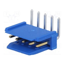 10 pcs : 76382-305LF - Socket, wire-board, male, PIN: 5, 2.54mm, THT, Dubox®, 3A, Layout: 1x5