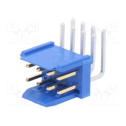 10 pcs : 76383-304LF - Socket, wire-board, Dubox®, male, PIN: 8, angled 90°, 2.54mm, THT