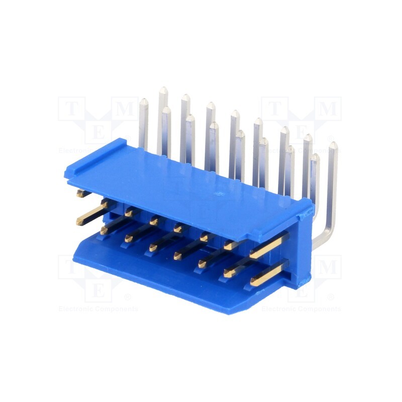 10 pcs : 76383-308LF - Socket, wire-board, male, PIN: 16, 2.54mm, THT, Dubox®, 3A, FCI