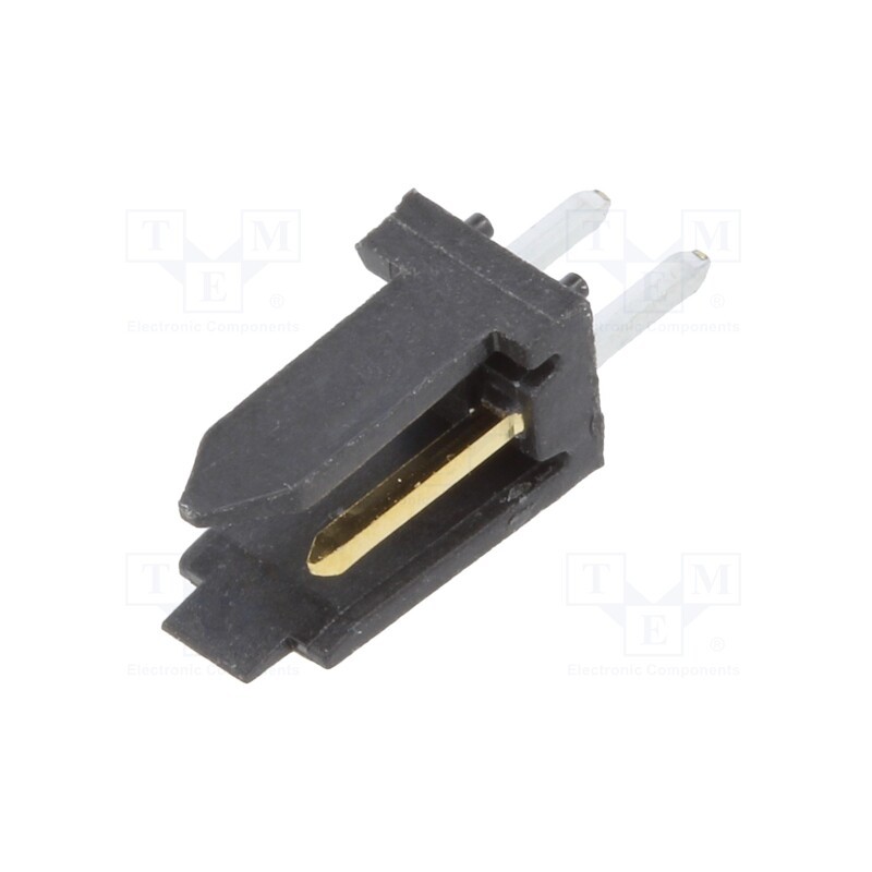 10 pcs : 76384-302LF - Socket, wire-board, male, PIN: 2, 2.54mm, THT, Dubox®, 3A, Layout: 1x2