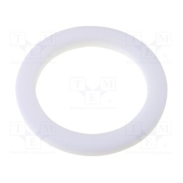 10 pcs : 53801050 - Gasket, PTFE, Thk: 2mm, Øint: 20.1mm, Øout: 27.5mm, M20, white