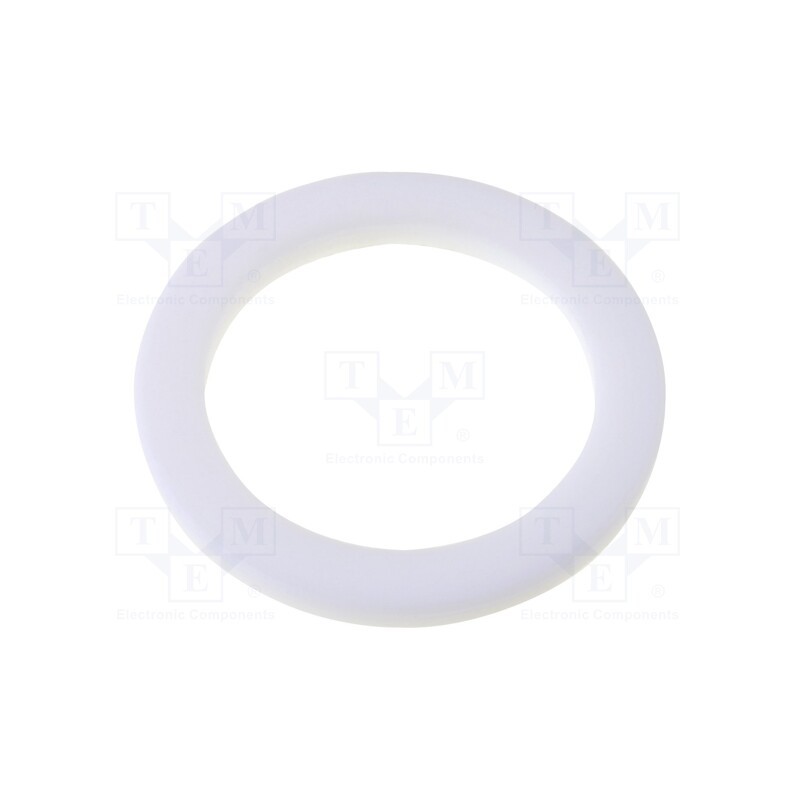 10 pcs : 53801050 - Gasket, PTFE, Thk: 2mm, Øint: 20.1mm, Øout: 27.5mm, M20, white