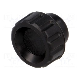10 pcs : 6321 - Knob, Ø: 16mm, Int.thread: M4, 6mm, H: 13mm, polyamide, knurled