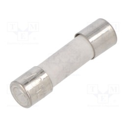 50 pcs : 172200.3,15 - Fuse: fuse, time-lag, 6.3A, 250VAC, ceramic,cylindrical, brass