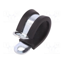 10 pcs : LKD11612 - Fixing clamp, ØBundle : 16mm, W: 12mm, steel, Cover material: EPDM