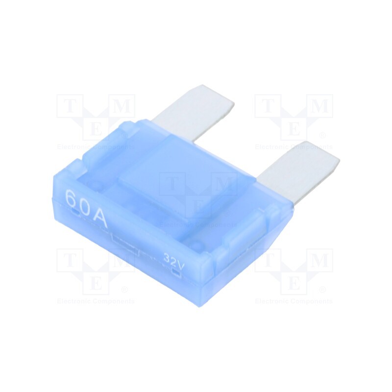 10 pcs : 340639 - Fuse: fuse, 60A, 32VDC, automotive, 29mm, tin alloy