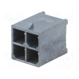 10 pcs : 768290104 - Socket, wire-board, male, Mega-Fit, 5.7mm, PIN: 4, UL94V-0, 23A, THT