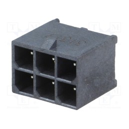 10 pcs : 768290106 - Socket, wire-board, male, Mega-Fit, 5.7mm, PIN: 6, UL94V-0, 23A, THT
