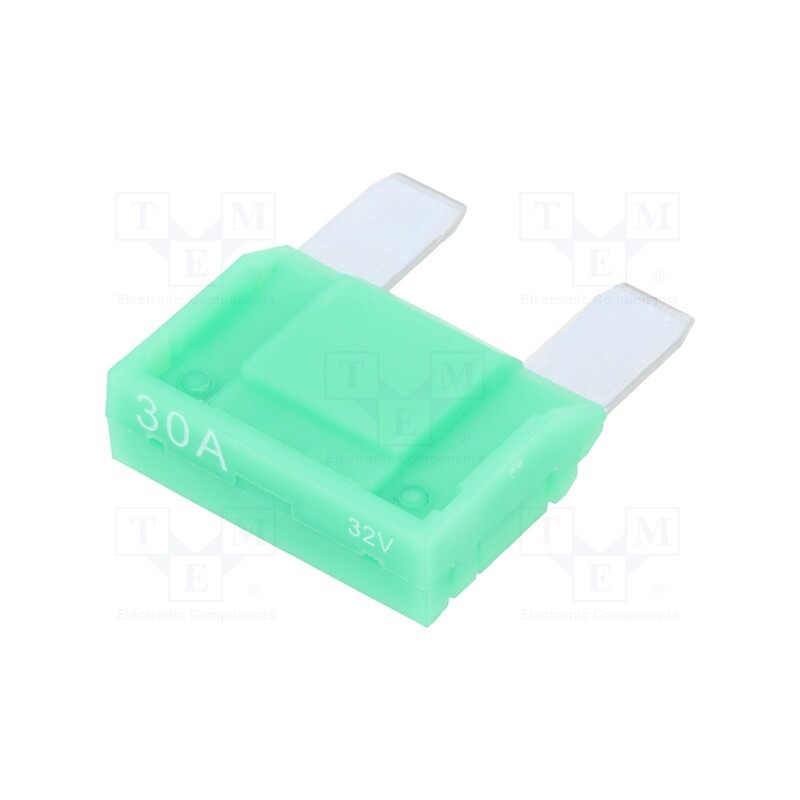 10 pcs : 340633 - Fuse: fuse, 30A, 32VDC, automotive, 29mm, tin alloy
