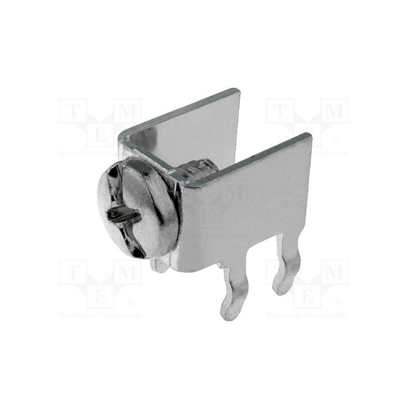 10 pcs : 7692 - Terminal: screw terminal, THT,screw terminal, silver, 7.5x5mm