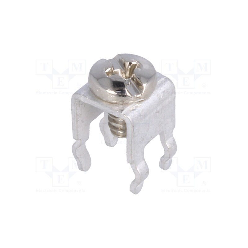 10 pcs : 7693 - Terminal: screw terminal, THT,screw terminal, silver, 7x5mm