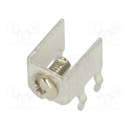 10 pcs : 7695 - Terminal: screw terminal, THT,screw terminal, silver, 7.5x5mm