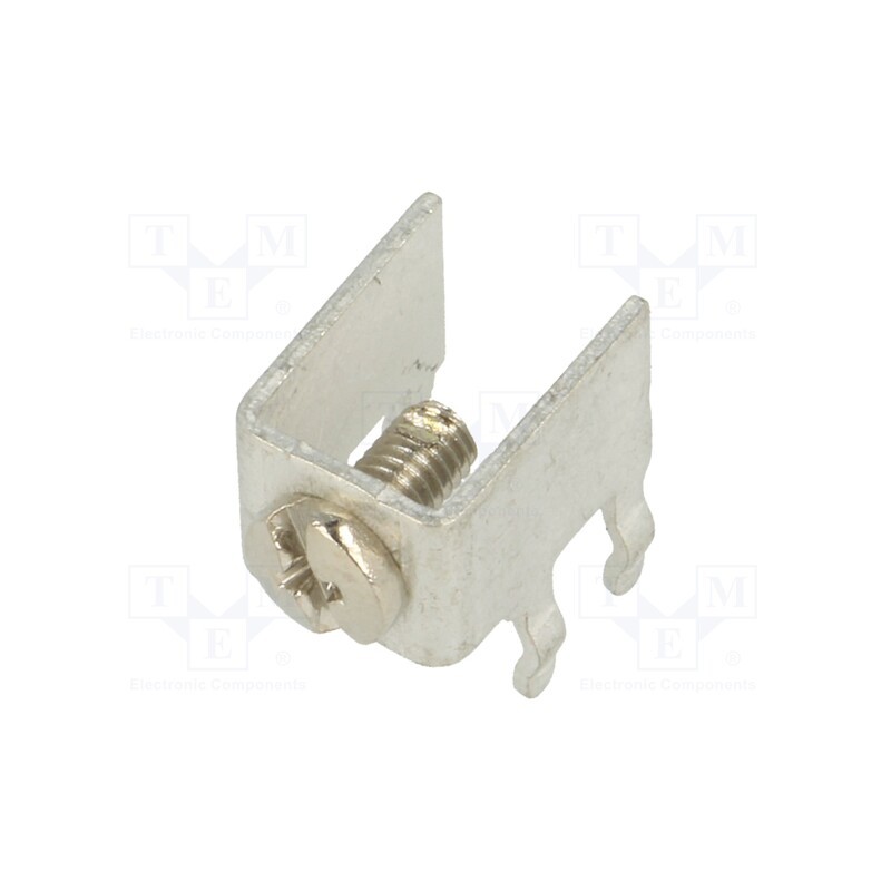 10 pcs : 7695 - Terminal: screw terminal, THT,screw terminal, silver, 7.5x5mm