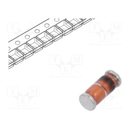 10 pcs : LL42-GS08 - Diode: Schottky switching, SMD, 30V, 0.2A, MiniMELF,SOD80