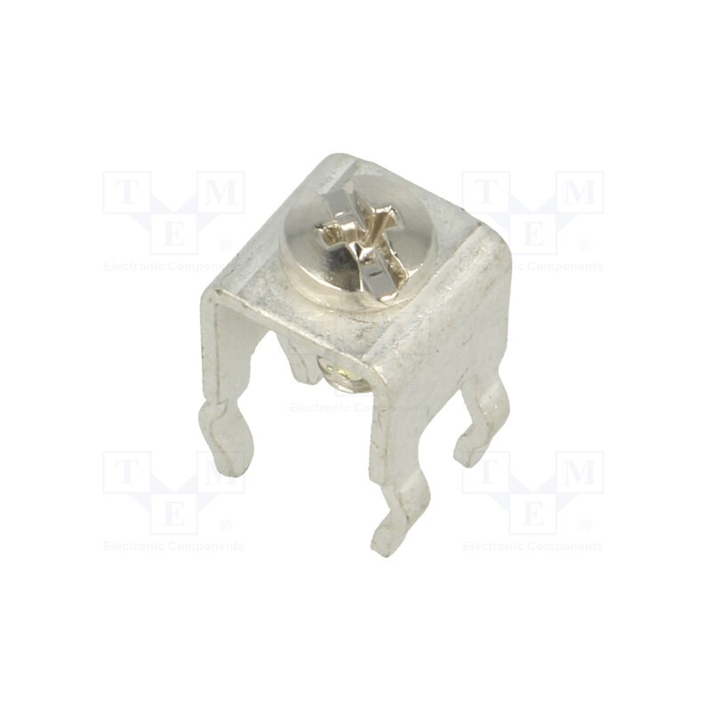 10 pcs : 7696 - Terminal: screw terminal, THT,screw terminal, silver, 7x5mm