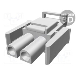 10 pcs : 770017-1 - Plug, wire-wire, Universal MATE-N-LOK II, 6.35mm, for cable