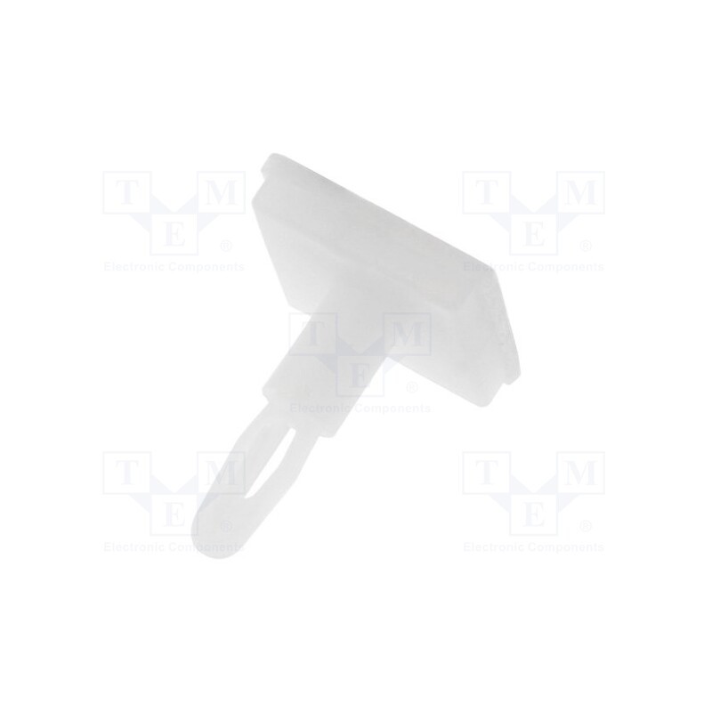 50 pcs : FIX-JSS-9.5 - PCB distance, polyamide, L: 9.5mm, self-adhesive, natural, UL94V-2